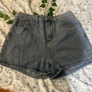 Mushroom Jean Shorts